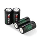 Аккумулятор 16340/CR123 литий-ионный (Li-Ion) Soshine RCR123-3.7-700, 700mAh, 1A, 4.2/3.7/2.5V, Button Top, Black - зображення 6