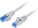 Patchcord Lanberg CAT.6a SFTP 1 m Szary (PCF6A-10CC-0100-S) - obraz 1