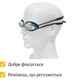 Окуляри для плавання, силіконові окуляри для плавання з носовими перетинками, окуляри для плавання з чохлом, чорні, The Chestnut - зображення 2