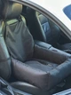Автокресло автогамак лежак со съемным чехлом для собак и кошек 50х50 см Incor Черный (Ч-52) - изображение 1