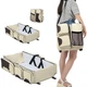 Сумка-органайзер для мами на коляску Baby Bag - Travel Bed 74х35см пеленальний матрацик з бортиками (VS7006341) - изображение 1