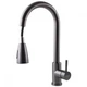 Смеситель кухонный Globus Lux ALPEN SBT1-2031-GP черная сталь pvd с выдвижным изливом - изображение 1