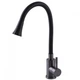 Кухонный смеситель Globus Lux ALPEN SBT1-203SA-GP-B01pvd черная сталь с гибким изливом - изображение 1