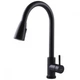 Смеситель кухонный Globus Lux ALPEN SBT1-2031-BB с выдвижным изливом черный - изображение 2