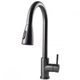 Смеситель кухонный Globus Lux ALPEN SBT1-2031-GP черная сталь pvd с выдвижным изливом - изображение 7