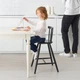 Дитячий стілець, чорний Ikea AGAM 702.535.41 - изображение 5
