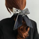 Платок-лента твилли шарфик платок для волос на шею на руку на сумку Honey Fashion Accessories черный (12-79) - изображение 1