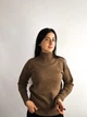 Реглан женский теплый с высоким воротником светло-коричневый One size - изображение 2
