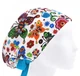 Медицинская шапочка женская HeadwearUniverse универсальная принт Бабочки на белом - изображение 1