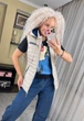 Fashions • Куртка трансформер женская Entony Fashions 46 бежевый (№3503/а-бр-мк) - изображение 2