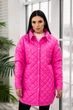 Fashions • Куртка жіноча стьобана Vivien Fashions 42-46 рожевий (4455-ді) - зображення 1