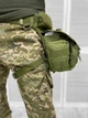 Тактична сумка поясна на ногу Tactical Bag Olive - зображення 2
