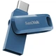 USB флеш накопичувач SanDisk 64GB Dual Drive Go Navy Blue USB 3.1 + Type-C (SDDDC3-064G-G46NB) - зображення 3