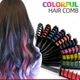 Крейда для волосся кольорова Hair chalk 10 кольорів - зображення 5