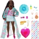 Кукла Барби Экстра Путешествие Отдых на пляже Barbie Extra Fly Beach-Themed Travel Fashion Doll (HPB14) - изображение 2