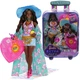 Кукла Барби Экстра Путешествие Отдых на пляже Barbie Extra Fly Beach-Themed Travel Fashion Doll (HPB14) - изображение 3