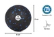 Массажный мяч Cornix EPP Ball 8 см XR-0126 - изображение 2