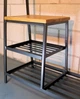 Дизайнерская Напольная вешалка в стиле Loft Design 120x40x180h Черный/Дерево ATL054 - изображение 3