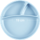 Секционная тарелка на присоске силиконовая MinikOiOi Portions Mineral Blue (101050003) - изображение 2