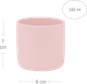 Чашка силиконовая MinikOiOi Mini Cup Pinky Pink (101100002) - изображение 2