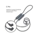 Bluetooth-адаптер KZ APTX-HD Bluetooth 5.0 cable upgrade Wire (C pin) (Серый) - изображение 4
