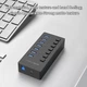 USB hub Acasis H707 на 7 портов USB 3.0 (Черный) - изображение 4