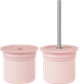 Чашка-контейнер с трубочкой силиконовая MinikOiOi Sip + Snack Pinky Pink (101100108) - изображение 1