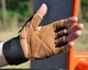Перчатки для фітнесу MadMax MFG-269 Professional Brown S - зображення 4