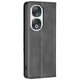 Чехол-книжка с кармашками UniCase Geometric Pattern для Honor 90 - Black - изображение 4