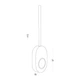 Ершик для унитаза MBM HOME BP-34 WHITE/GRAY с силиконовой щеткой клейкий настенный бело-серый - изображение 13