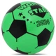 М'яч гумовий SP-Sport FB-8575 WORLD STAR 23см чорний-зелений - зображення 2