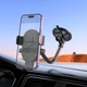 Держатель HOCO Mighty one-button Car holder (windshield) H20 4,7-7 дюймов black - изображение 5