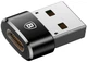Адаптер Baseus Adapter USB-A to USB-C Female Black (CAAOTG-01) - изображение 3
