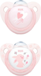 Smoczki Nuk Baby Rose Silicone Soother Without Ring 2 szt (4008600262329) - obraz 1