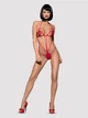 Body erotyczne damskie Obsessive Luiza S/M Czerwone (5900308553565) - obraz 2