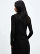 Лонгслів довгий жіночий Mango Blair 57025814-99 L Чорний (8447034365576) - зображення 2