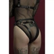 Гартеры Feral Feelings - Belt Briefs черные, трусики, натуральная кожа - изображение 3