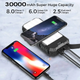 УМБ із сонячною панеллю та кемпінговим фонарем на 30 LED VHG HDL-528 30000 mAh Wireless Solar Power Charger - зображення 2