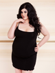 Еротичний пеньюар DKaren Plus Size Slip Deni 6XL Black (5902230094673) - зображення 1