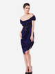 Erotyczny peniuar DKaren Slip Anabel 2XL Navy Blue (5901780617615) - obraz 1