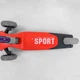 Самокат триколісний F-44077 Best Scooter, складне алюмінієве кермо, 3 колеса PU зі світлом, d = 120*35 мм - изображение 3