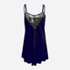 Еротичний пеньюар DKaren Slip Carla S Navy Blue (5902686569855) - зображення 1