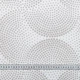 Ткань тюль вуаль горошки бежевые фон молочный с утяжелителем сток (300см 60г/м² пог.м) (175809) - изображение 4