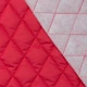 Ткань плащевая фортуна стеганая с синтепоном 100г/м 4*4см красная (140см 160г/м² пог.м) (36352) - изображение 1