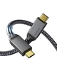 ​Кабель Maxonar TH3-3 Type-C to Type-C USB4 100W 1.2м Black - изображение 1