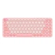 Клавиатура Baseus K01A Wireless Tri-Mode Keyboard |2.4G/BT1+BT2, 2xAAA Battery| розовая - изображение 1