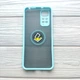 Чехол Armor Ring для Xiaomi Redmi Note 11 / Note 11S противоударный c кольцом Светло-голубой - изображение 2