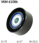 VKM 61086 SKF Ролик модуля натягувача ременя SKF (VKM61086) - зображення 3