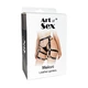 Кожаные гартеры на ноги Art of Sex Melani Leather garters Черные XS/S/M - изображение 2