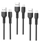 Набір 4в1 - 3 окремі кабелі + УМБ акумулятор (Power Bank) 20000mAh Forever TB-100L black - изображение 10